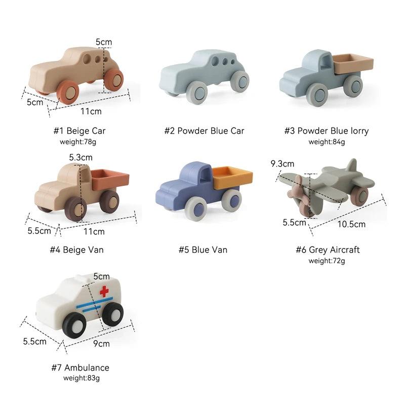 Silicone Baby Car Toy & Teether - Educational Blocks for 0-12 Months - - baby toys
