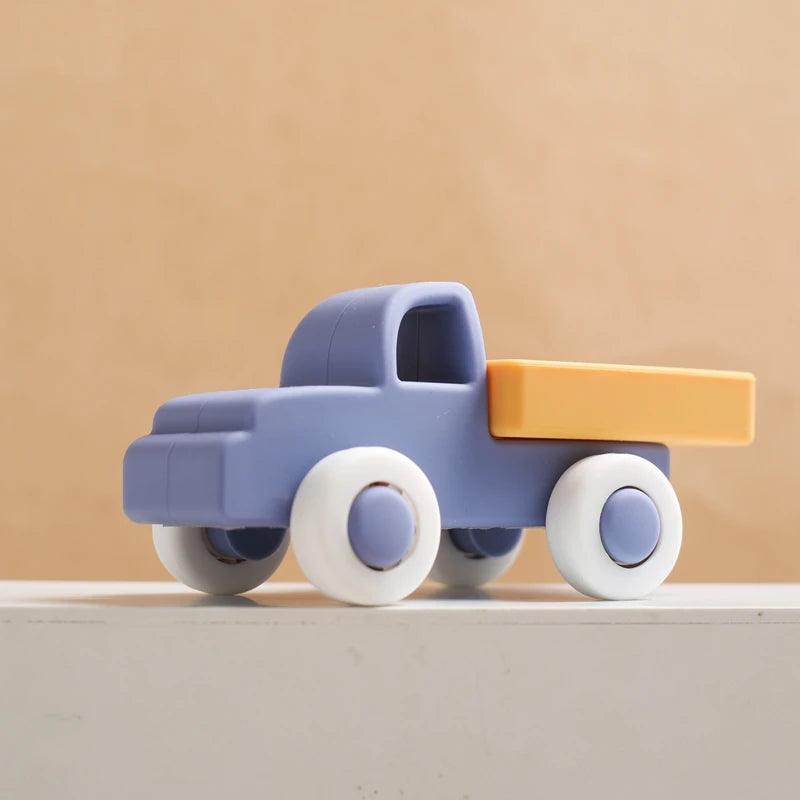 Silicone Baby Car Toy & Teether - Educational Blocks for 0-12 Months - - baby toys