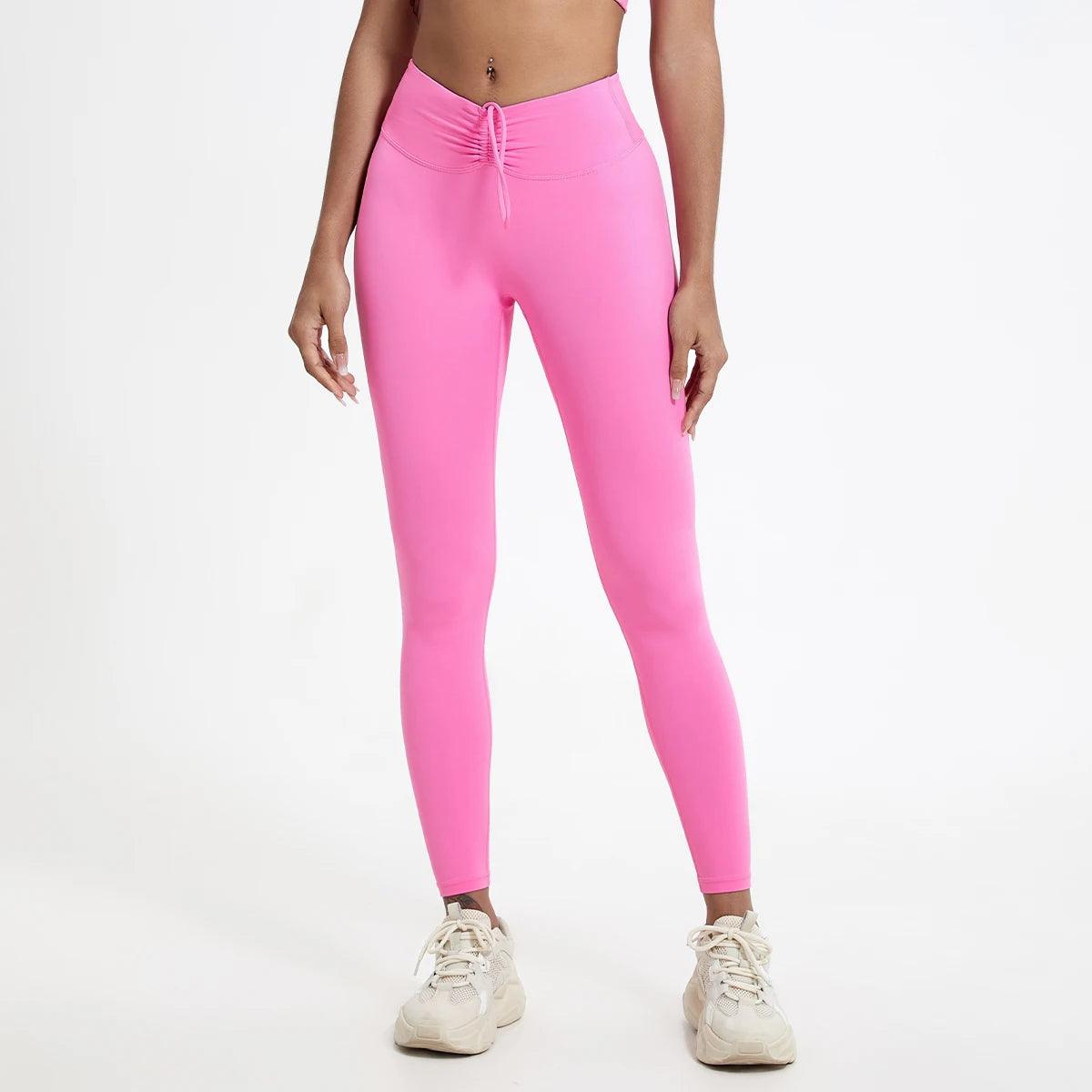 Push Up Booty High Waist Leggings - Women's Fitness & Yoga Tights - - leggings