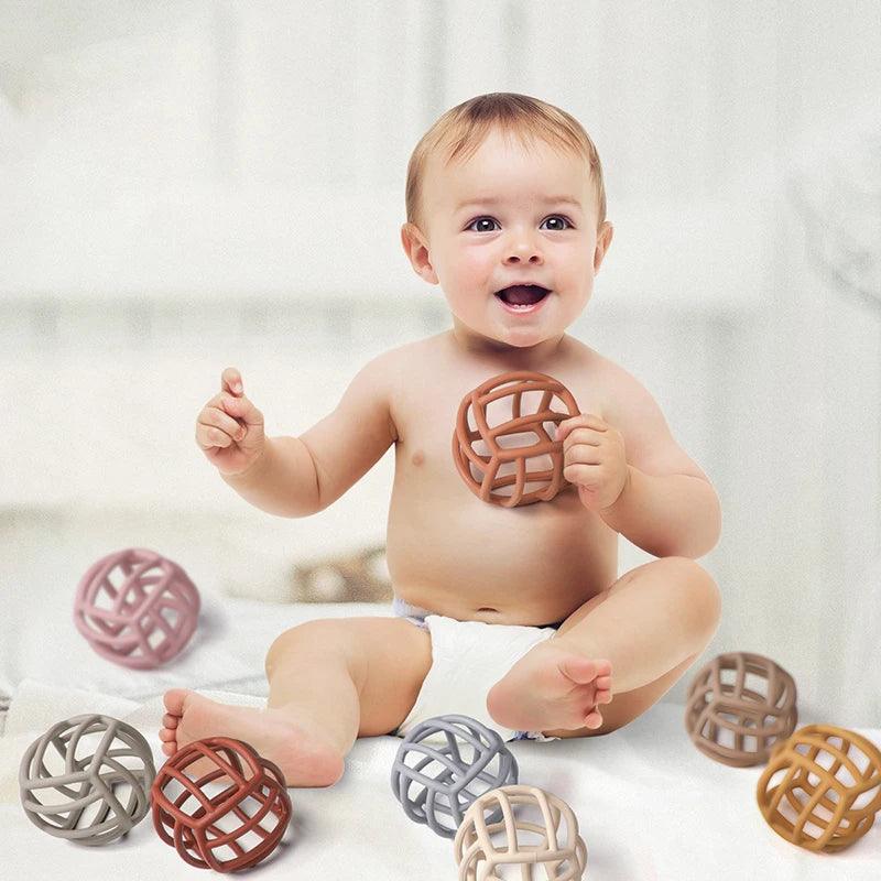 WOLIFE Baby Silicone Teether - Colorful, BPA-Free, Easy-Clean Chewing Toy - -