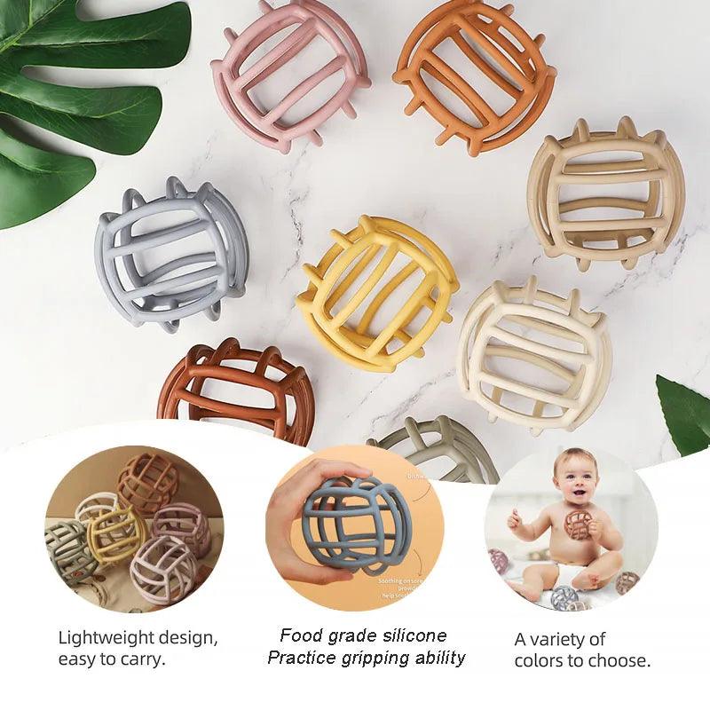 WOLIFE Baby Silicone Teether - Colorful, BPA-Free, Easy-Clean Chewing Toy - -