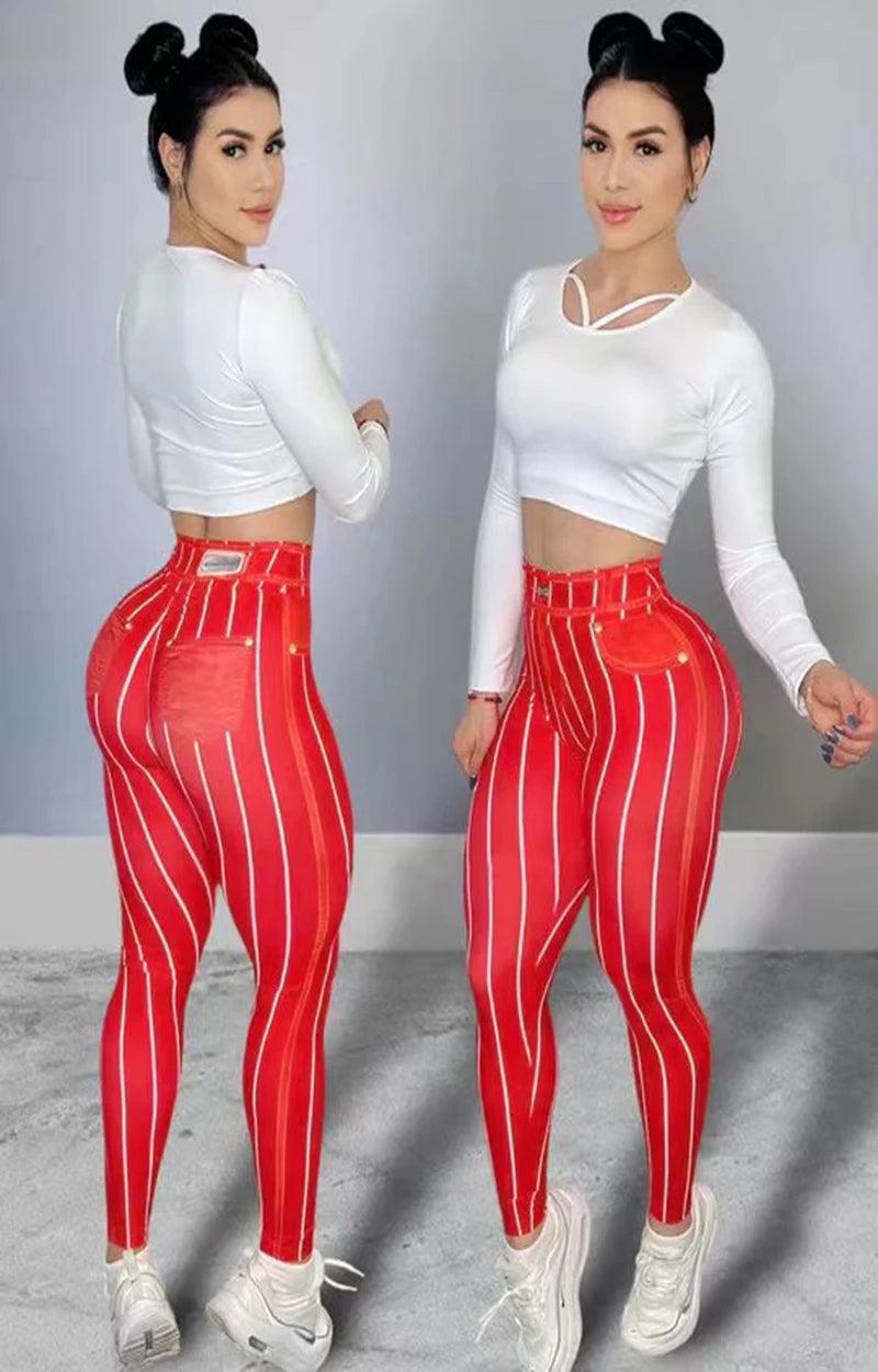 Tight Fit Push-Up Yoga Leggings – High Waist & Stylish - - Leggings