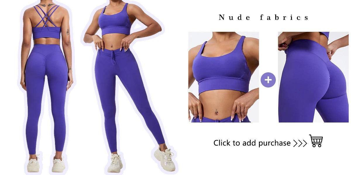 Push Up Booty High Waist Leggings - Women's Fitness & Yoga Tights - - leggings