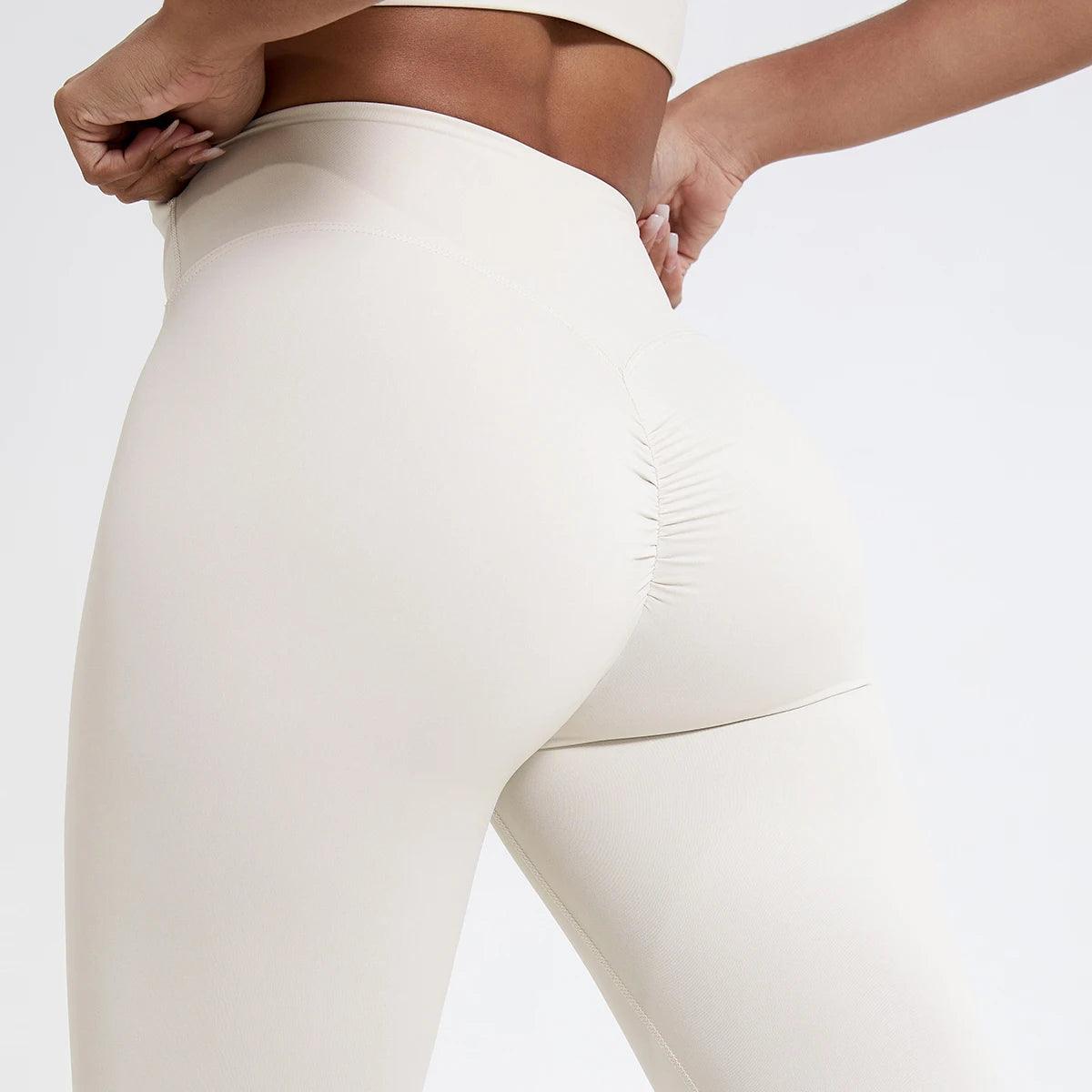 Push Up Booty High Waist Leggings - Women's Fitness & Yoga Tights - - leggings