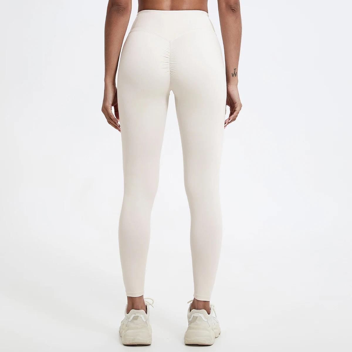 Push Up Booty High Waist Leggings - Women's Fitness & Yoga Tights - - leggings