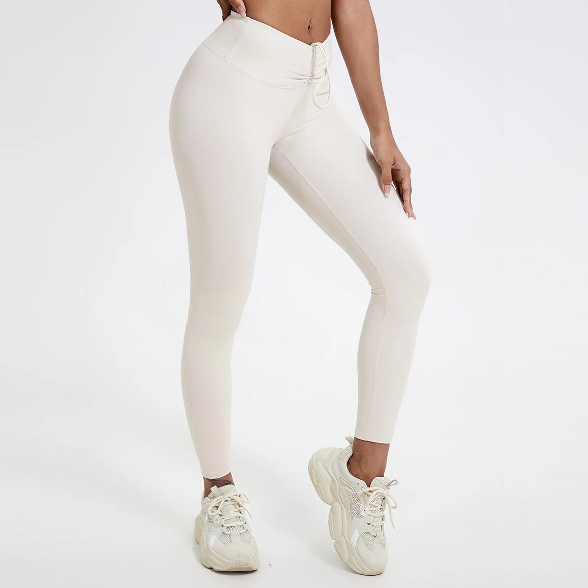 Push Up Booty High Waist Leggings - Women's Fitness & Yoga Tights - - leggings