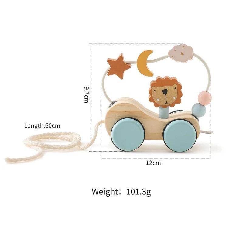 Montessori Wooden Train & Trolley - Educational Baby Toy with Numbers - set1 CHINA - baby toys