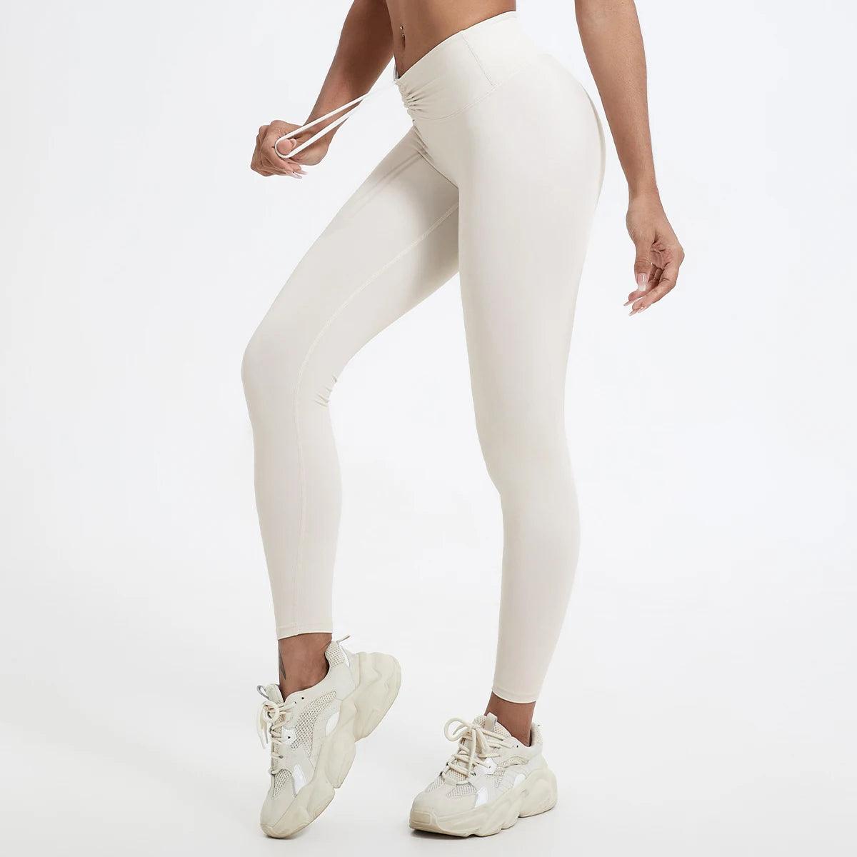 Push Up Booty High Waist Leggings - Women's Fitness & Yoga Tights - - leggings