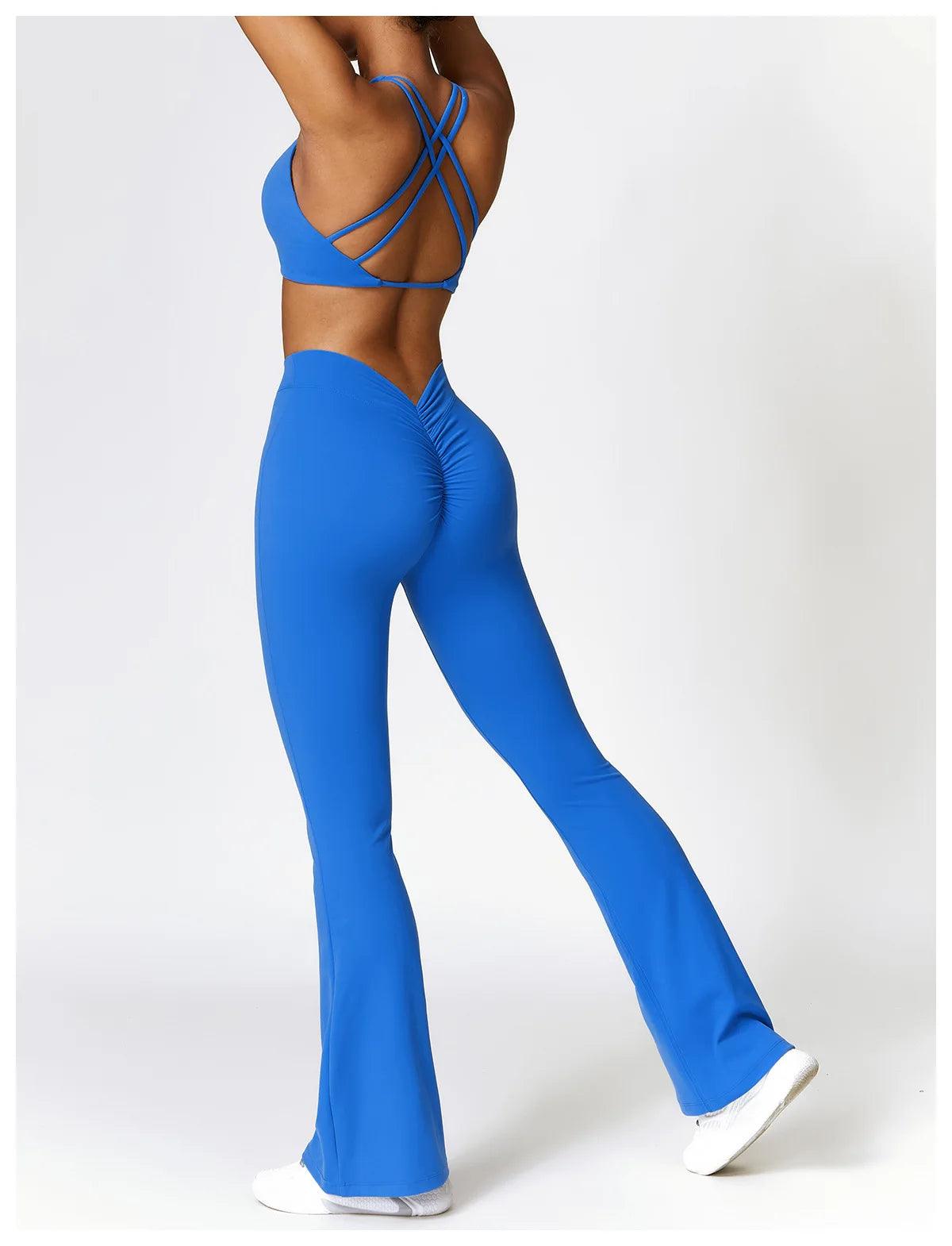Seamless 2-Piece Yoga Set – High Waist Leggings and Sports Bra - - Leggings