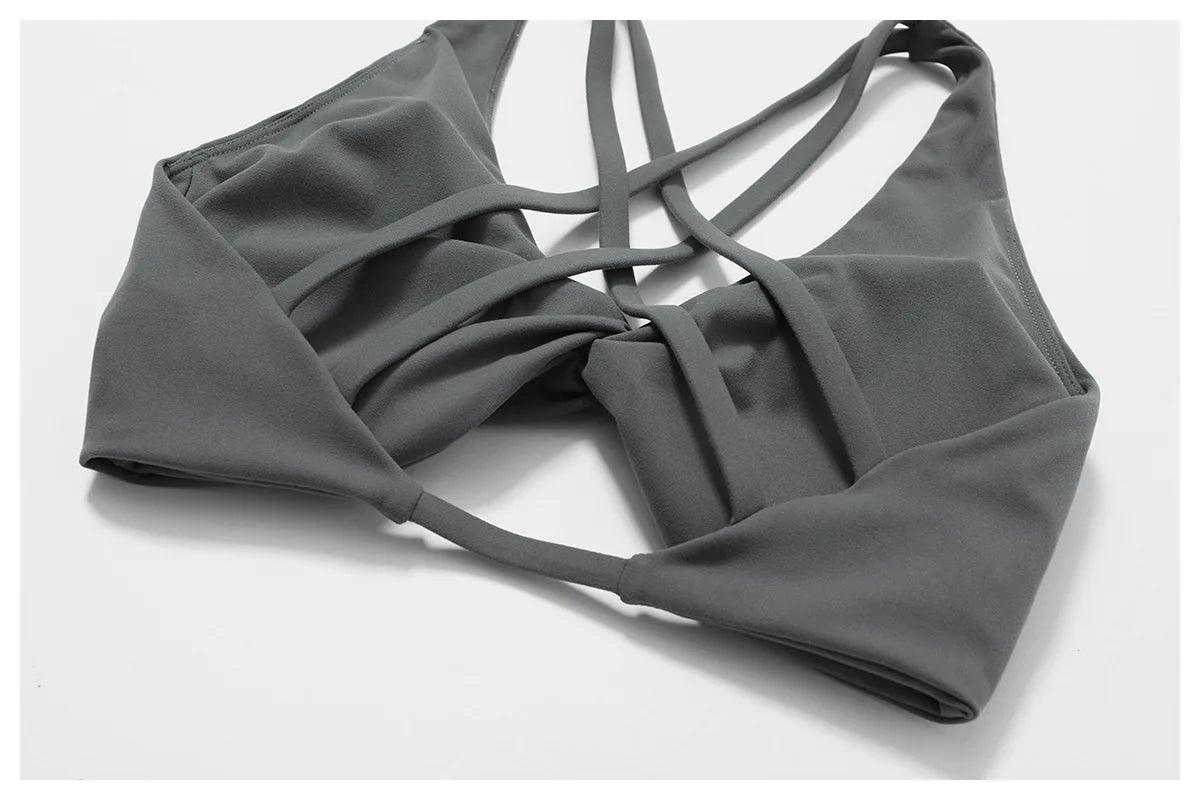 Seamless 2-Piece Yoga Set – High Waist Leggings and Sports Bra - - Leggings