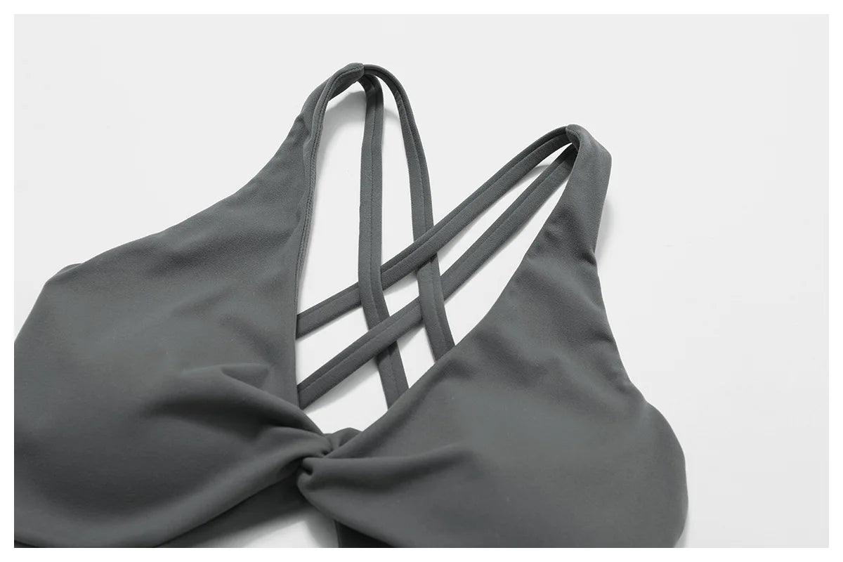 Seamless 2-Piece Yoga Set – High Waist Leggings and Sports Bra - - Leggings