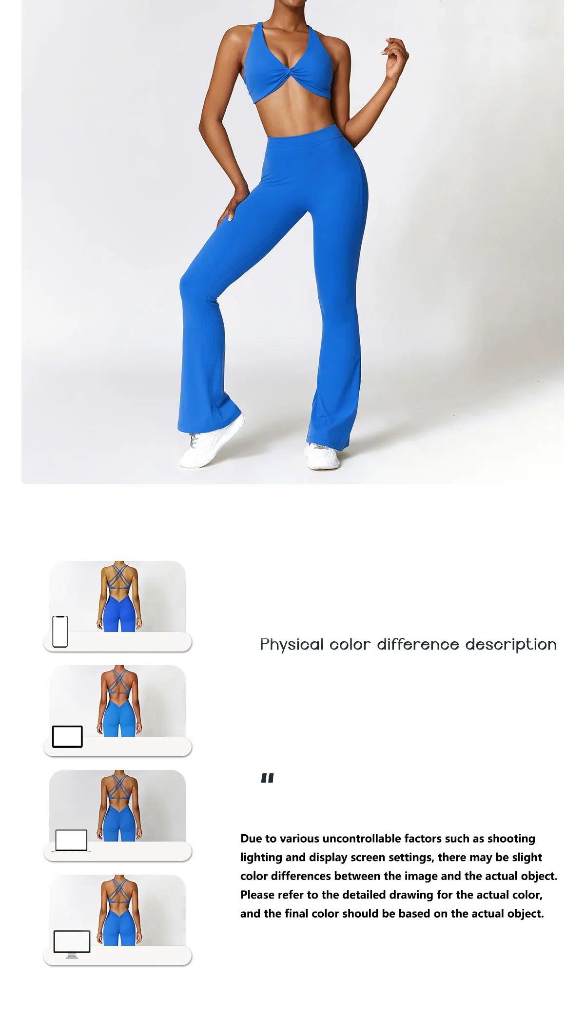 Seamless 2-Piece Yoga Set – High Waist Leggings and Sports Bra - - Leggings
