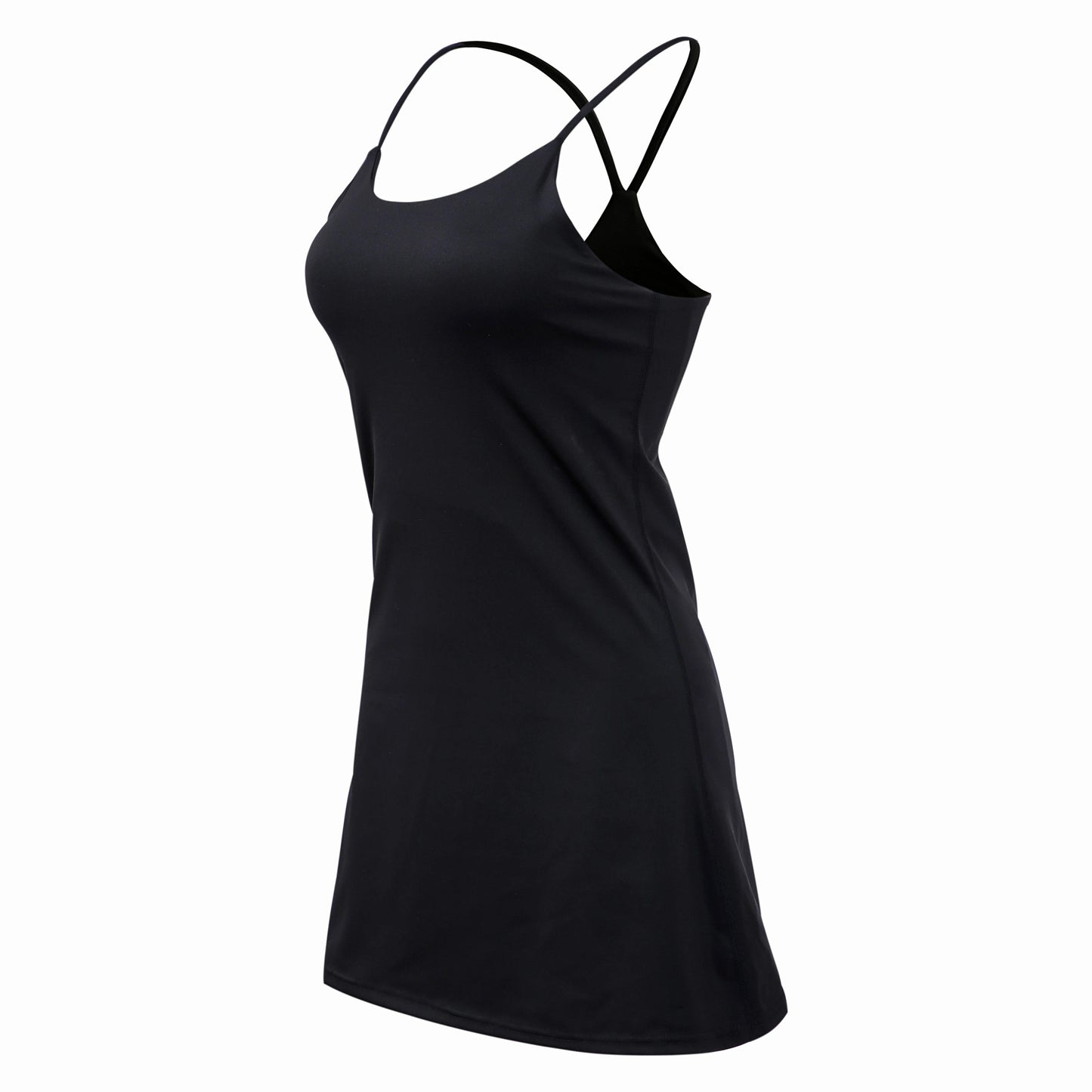 Women's Sports Dress – Built-in Bra, Pockets, and Shorts . - - Activewear Dress