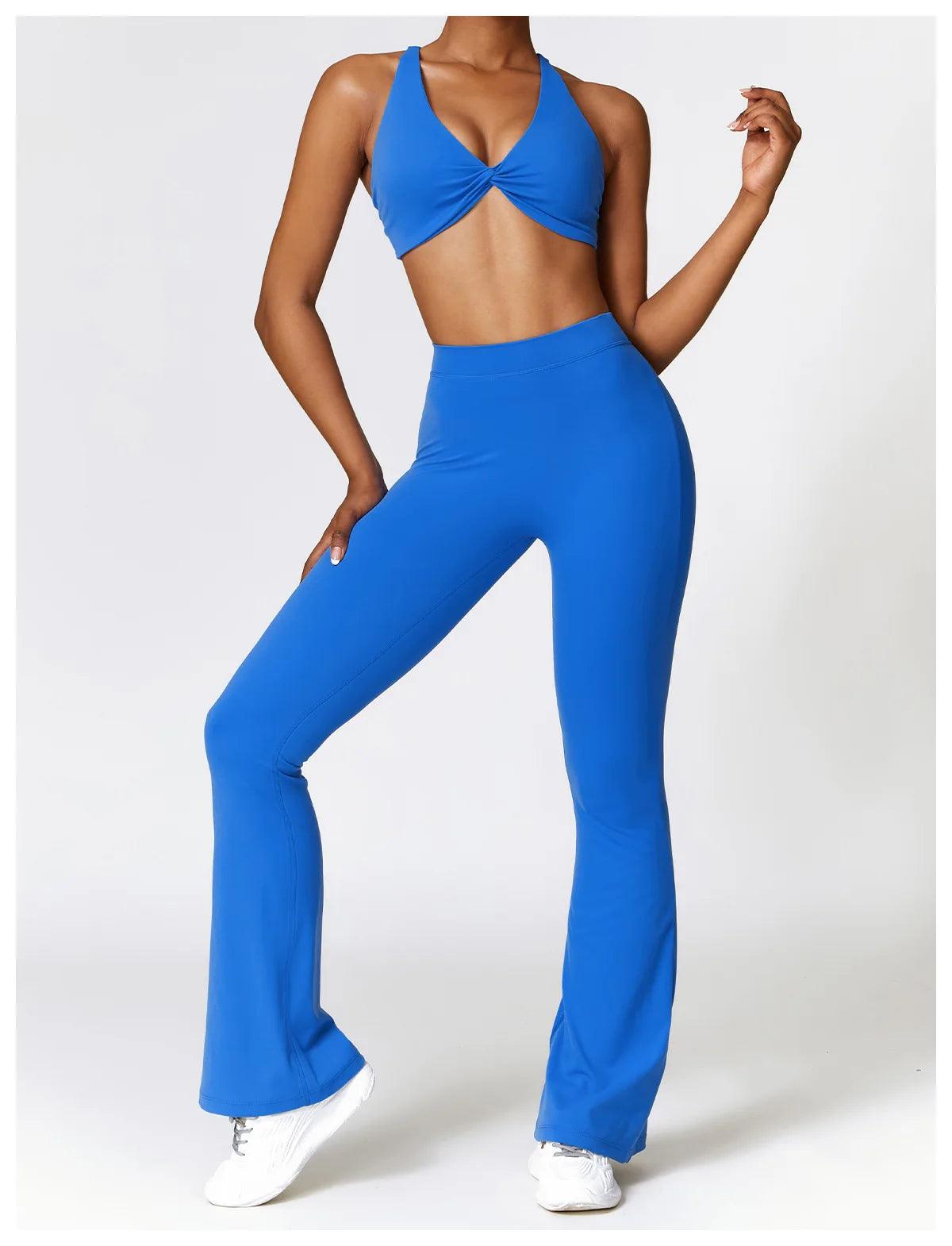 Seamless 2-Piece Yoga Set – High Waist Leggings and Sports Bra - - Leggings