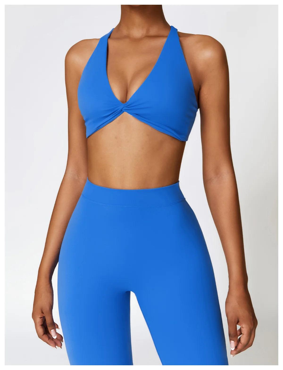 Seamless 2-Piece Yoga Set – High Waist Leggings and Sports Bra - - Leggings