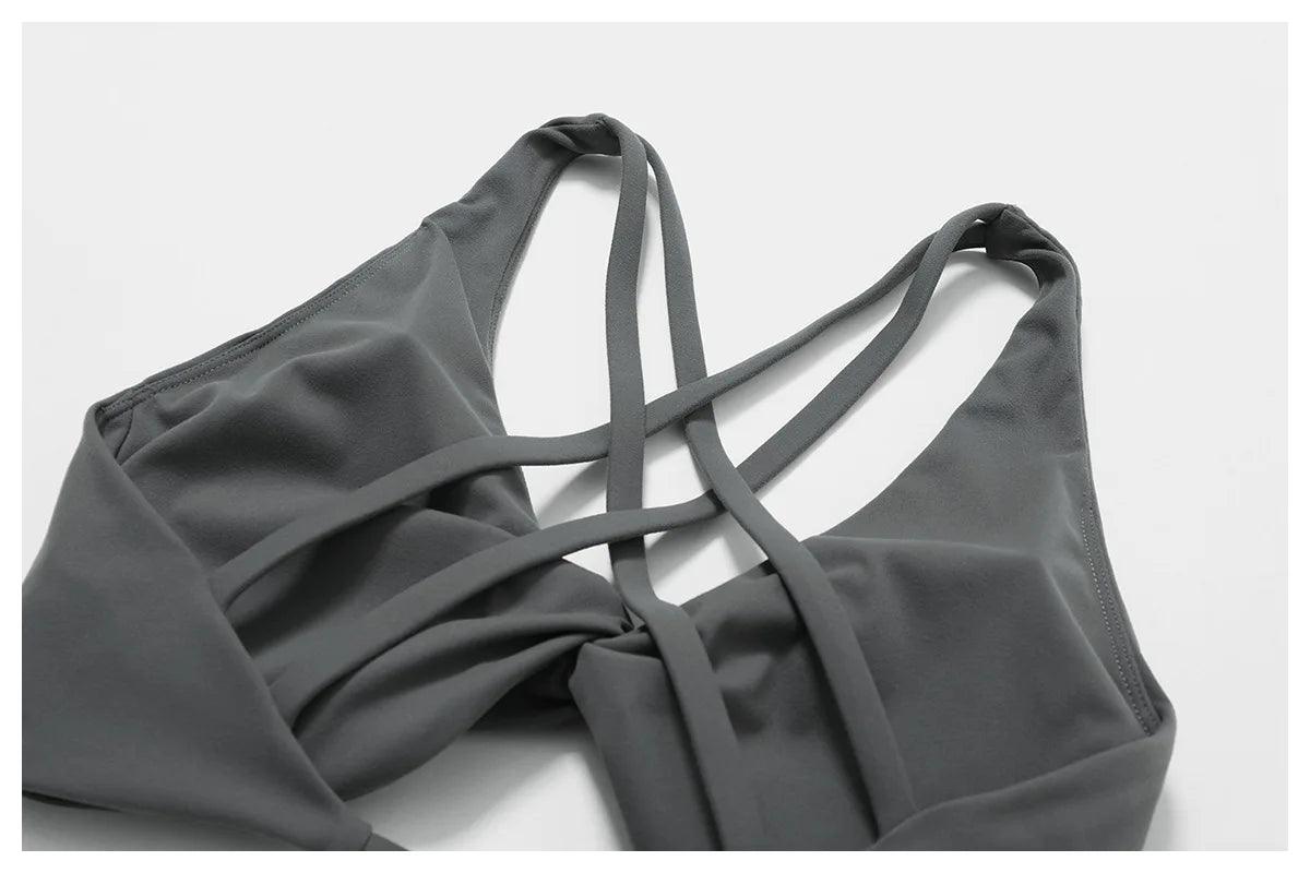 Seamless 2-Piece Yoga Set – High Waist Leggings and Sports Bra - - Leggings